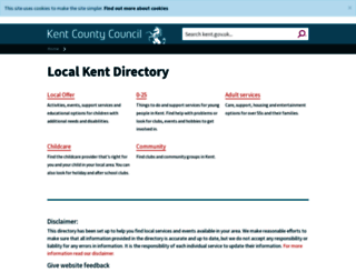 local.kent.gov.uk screenshot