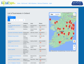 localbusinesspages.ie screenshot