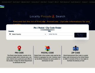 localitypincode.com screenshot