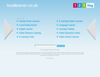 locallearner.co.uk screenshot
