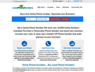 localphonenumbers.com screenshot