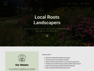 localrootslandscapers.com screenshot