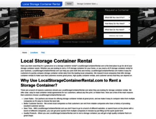 localstoragecontainerrental.com screenshot