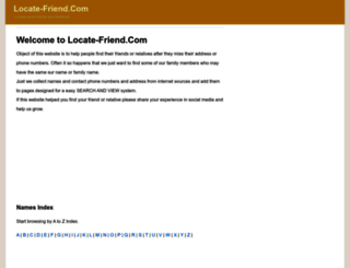 locate-friend.com screenshot