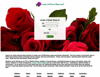locateaflowershop.com screenshot
