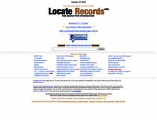 locaterecords.com screenshot