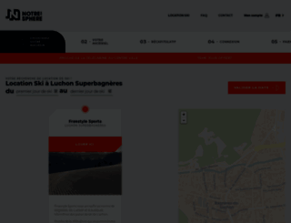 location-ski-luchon-superbagneres.notresphere.com screenshot