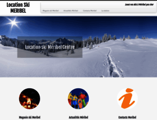location-ski-meribel.net screenshot
