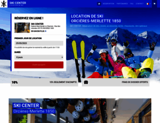 location-ski-orcieres.fr screenshot