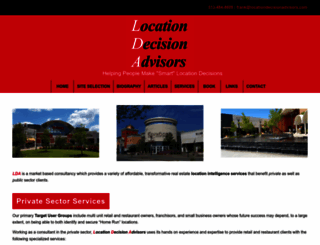 locationdecisionadvisors.com screenshot