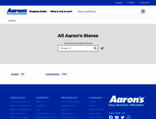 locations.aarons.com screenshot