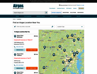 locations.airgas.com screenshot