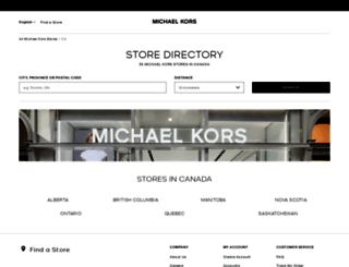 locations.michaelkors.ca screenshot