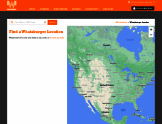locations.whataburger.com screenshot