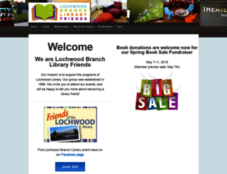 lochwoodlibraryfriends.org screenshot