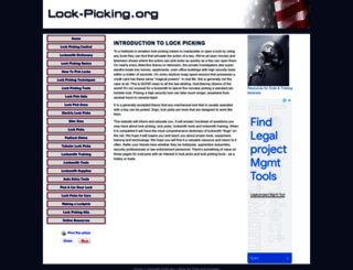 lock-picking.org screenshot