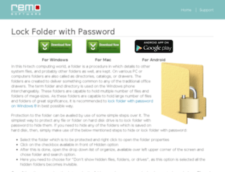 lockfolderwithpassword.com screenshot