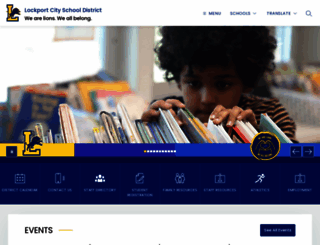 lockportschools.org screenshot