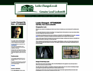 locks-changed.co.uk screenshot