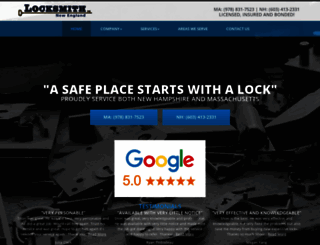 locksmith-new-england.com screenshot