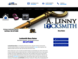 locksmithbocaraton.alennylocksmith.com screenshot