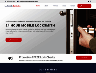 locksmithcenturion.co.za screenshot