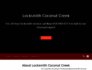 locksmithcoconutcreek.com screenshot