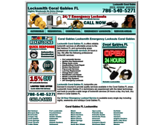 locksmithcoralgablesfl.com screenshot