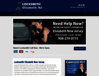locksmithelizabeth.net screenshot