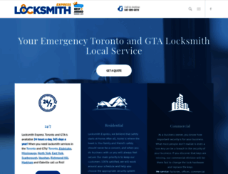 locksmithexpresstoronto.ca screenshot