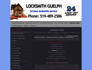 locksmithguelph.com screenshot