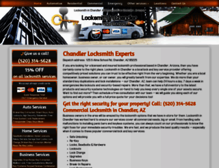 locksmithinchandler.com screenshot