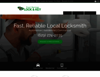 locksmithinfranklintn.com screenshot