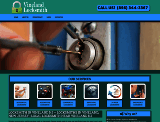 locksmithinvineland.com screenshot