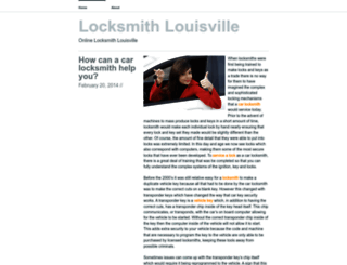 locksmithlouisville.wordpress.com screenshot