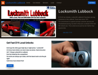 locksmithlubbock.com screenshot