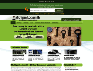 locksmithmi.com screenshot