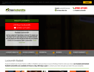 locksmithradlett.co.uk screenshot