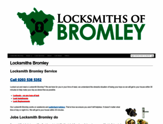 locksmiths-of-bromley.co.uk screenshot