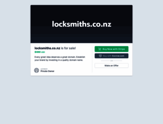 locksmiths.co.nz screenshot