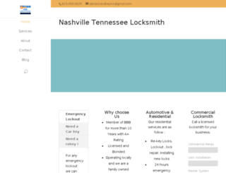 locksmithsnashville.com screenshot