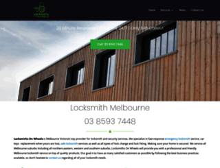 locksmithsonwheels.com.au screenshot