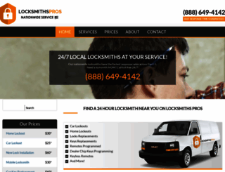 locksmithspros.com screenshot