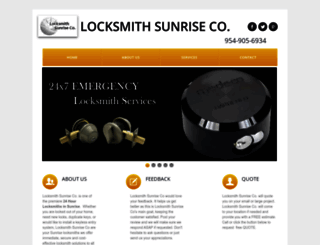 locksmithsunrise.us screenshot