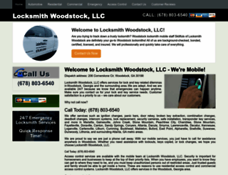 locksmithwoodstockga.com screenshot