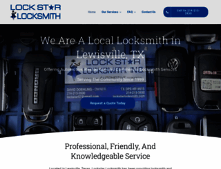 lockstarlocksmith.com screenshot