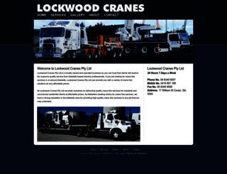 lockwoodcranes.com screenshot