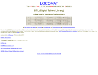 locomat.loria.fr screenshot