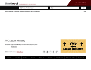 locumministry.thinklocal.co.za screenshot