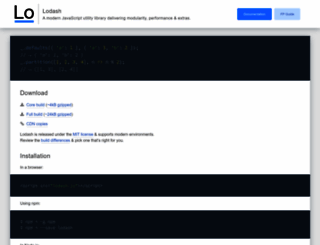 lodash.com screenshot